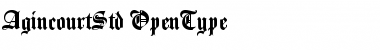 Download Agincourt Std Regular Font Title Preview