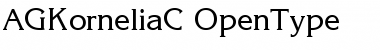 Download AGKorneliaC Regular Font Title Preview