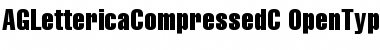Download AGLettericaCompressedC Regular Font Title Preview