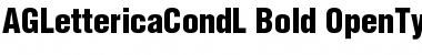 Download AGLettericaCondL Bold Font Title Preview