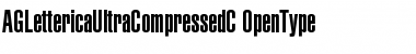 Download AGLettericaUltraCompressedC Regular Font Title Preview