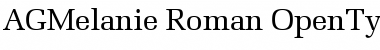 Download AGMelanie Regular Font Title Preview
