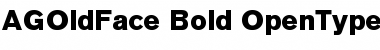 Download AG Old Face Bold Font Title Preview