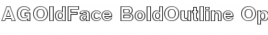 Download AG Old Face Bold Outline Font Title Preview