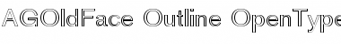 Download AG Old Face Outline Font Title Preview