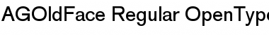 Download AG Old Face Regular Font Title Preview
