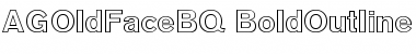 Download AG Old Face BQ Regular Font Title Preview