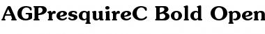Download AGPresquireC Bold Font Title Preview