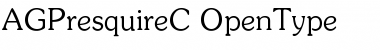 Download AGPresquireC Regular Font Title Preview