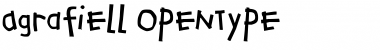 Download AgrafieLL Regular Font Title Preview