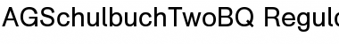 Download AG Schulbuch Two BQ Regular Font Title Preview