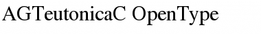 Download AGTeutonicaC Regular Font Title Preview