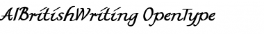 Download AIBritishWriting Regular Font Title Preview