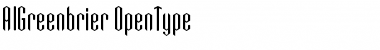 Download AIGreenbrier Regular Font Title Preview