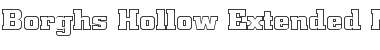 Download BorghsHollowExtended Normal Font Title Preview