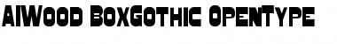Download AIWood BoxGothic Font Title Preview