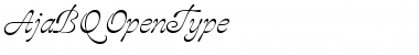 Download Aja BQ Regular Font Title Preview
