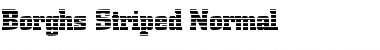 Download BorghsStriped Normal Font Title Preview
