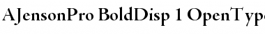 Download Adobe Jenson Pro Bold Display Font Title Preview