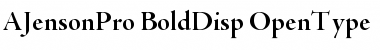 Download Adobe Jenson Pro Bold Display Font Title Preview