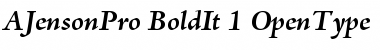 Download Adobe Jenson Pro Bold Italic Font Title Preview