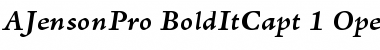 Download Adobe Jenson Pro Bold Italic Caption Font Title Preview
