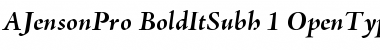 Download Adobe Jenson Pro Bold Italic Subhead Font Title Preview