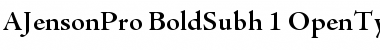 Download Adobe Jenson Pro Bold Subhead Font Title Preview