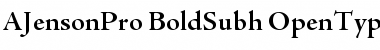 Download Adobe Jenson Pro Bold Subhead Font Title Preview