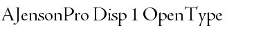 Download Adobe Jenson Pro Display Font Title Preview