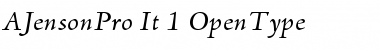 Download Adobe Jenson Pro Italic Font Title Preview