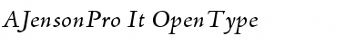 Download Adobe Jenson Pro Italic Font Title Preview