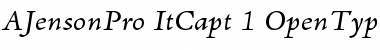 Download Adobe Jenson Pro Italic Caption Font Title Preview