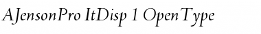 Download Adobe Jenson Pro Italic Display Font Title Preview