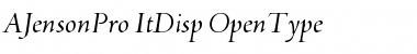 Download Adobe Jenson Pro Italic Display Font Title Preview