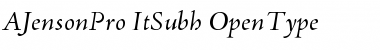 Download Adobe Jenson Pro Italic Subhead Font Title Preview