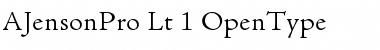 Download Adobe Jenson Pro Light Font Title Preview