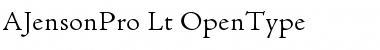 Download Adobe Jenson Pro Light Font Title Preview