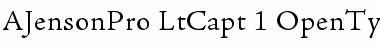 Download Adobe Jenson Pro Light Caption Font Title Preview