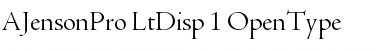 Download Adobe Jenson Pro Light Display Font Title Preview