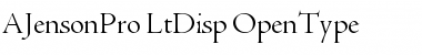 Download Adobe Jenson Pro Light Display Font Title Preview