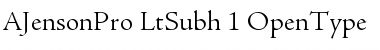 Download Adobe Jenson Pro Light Subhead Font Title Preview