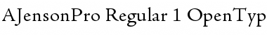Download Adobe Jenson Pro Regular Font Title Preview