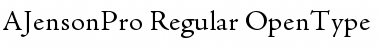 Download Adobe Jenson Pro Regular Font Title Preview
