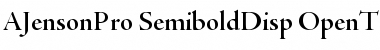 Download Adobe Jenson Pro Semibold Display Font Title Preview