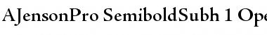 Download Adobe Jenson Pro Semibold Subhead Font Title Preview