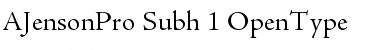 Download Adobe Jenson Pro Subhead Font Title Preview