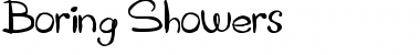 Download Boring Showers Regular Font Title Preview