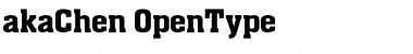Download akaChen Regular Font Title Preview