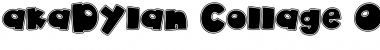 Download akaDylan Collage Regular Font Title Preview